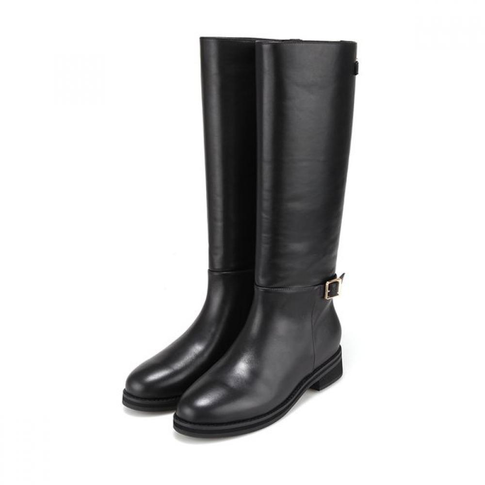 Barbara Leather Daily Trendy Riding Long Boots Bbi850bk 250mm