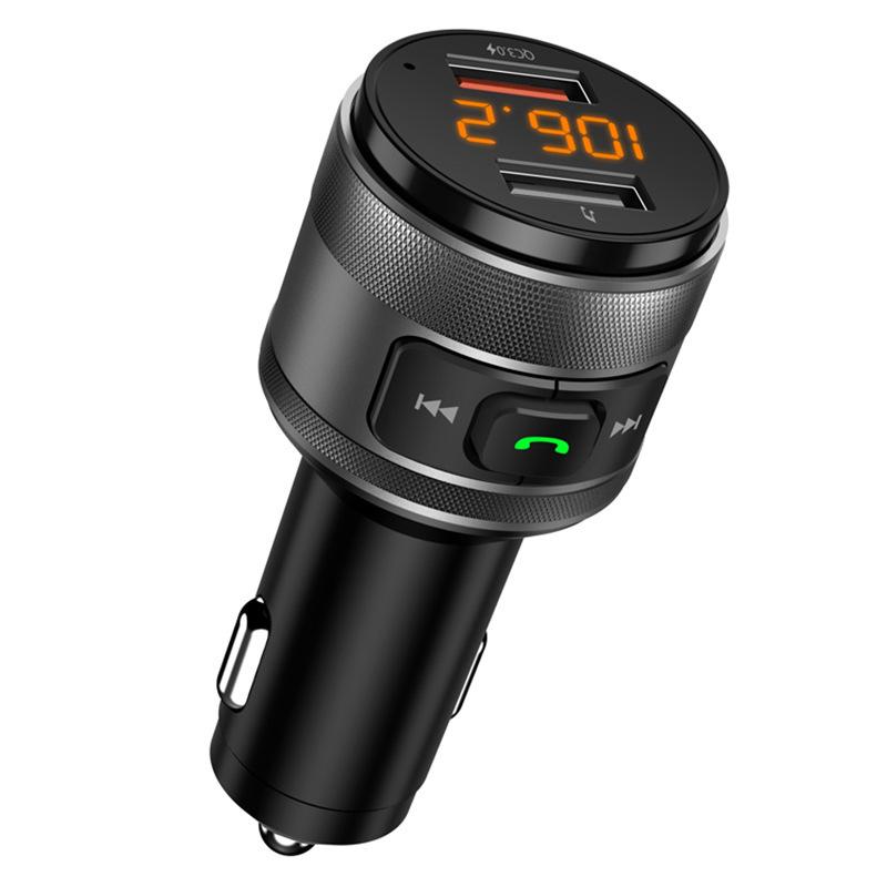 BT93 Bluetooth FM Transmitter: Car MP3 Player with USB, Lossless HiFi, High/Low Tone Equalizer