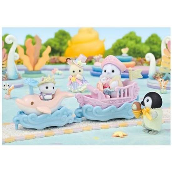 Sylvanian Families Amusement Park Ride Set - BoatDolphin CO-80 ST Mark Certification 3 years older Toy Dollhouse EPOCH