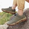 Fashion Men Breathable Outdoor Trekking Sport Men‘s Shoe Climbing Walking pu Leather sneakers Rotating Buckle Hiking Sneakers Shoes