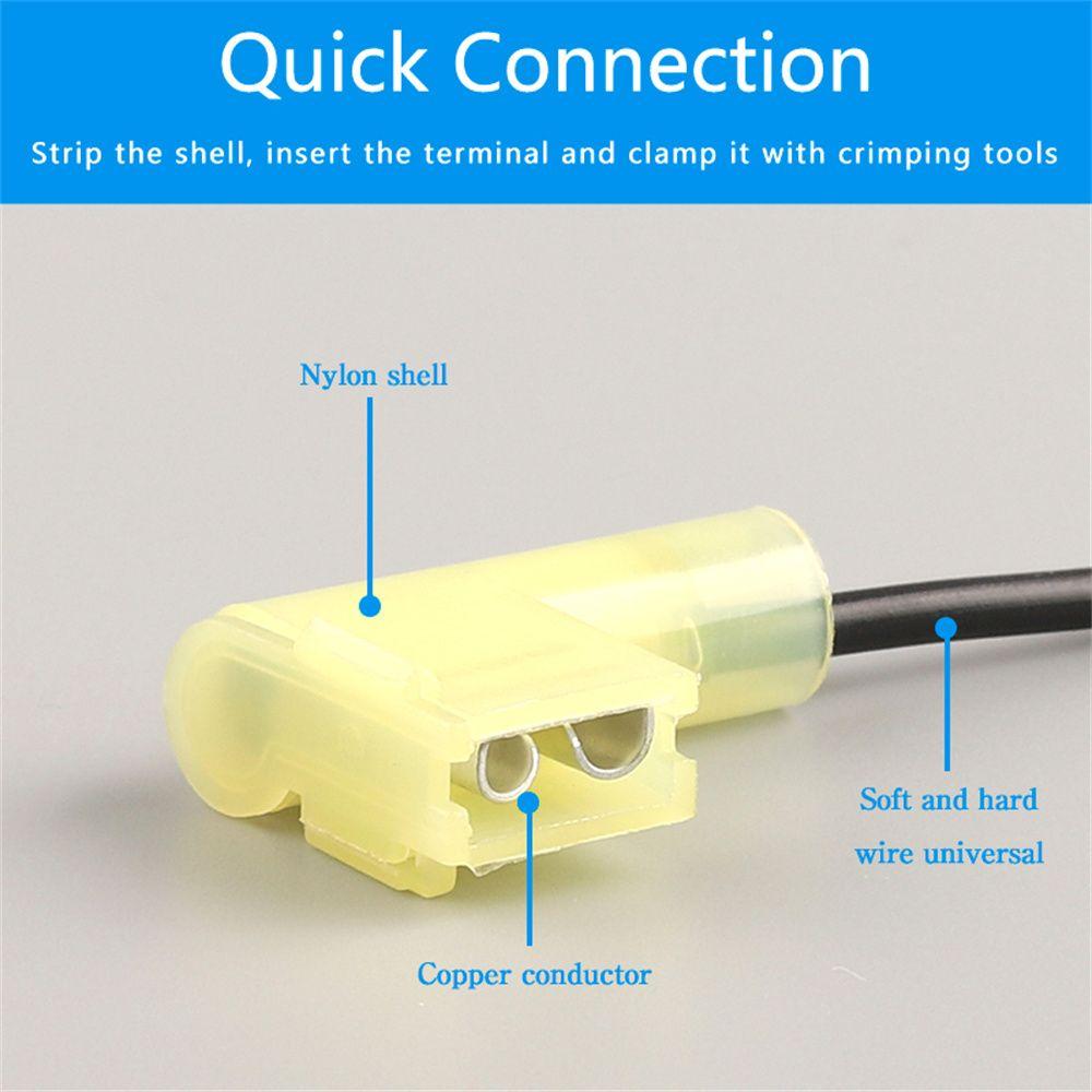 Female Insulated 6.3mm Wire Connector Nylon Crimp Crimp Terminal Terminator Quick Wire Connector