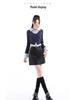 High-Waisted PU Leather A-Line Skirt for Women - Autumn 2024 College Style Mini Skirt