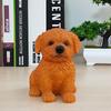 Cute Pet Dog Figurine Festival Dog Desktop Decoration Bichon Frise Dog Statue  Party Gifts