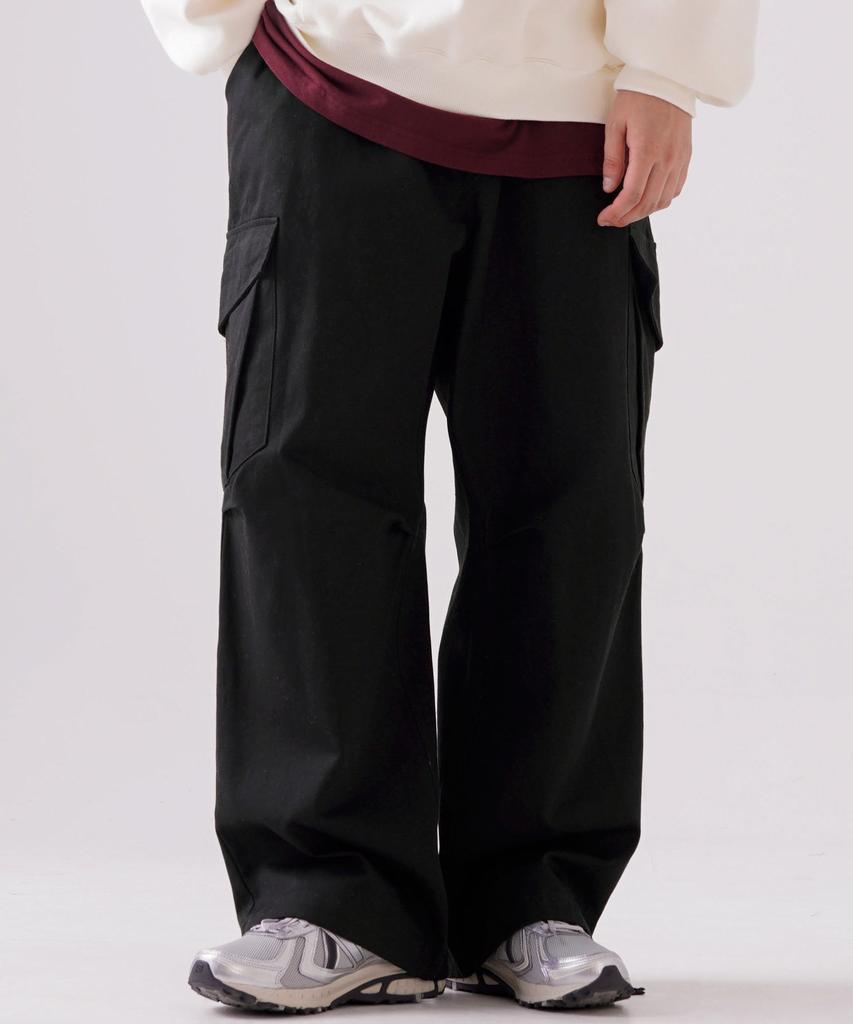 TWN Trastic Big Cargo Pants Black Stlp3517
