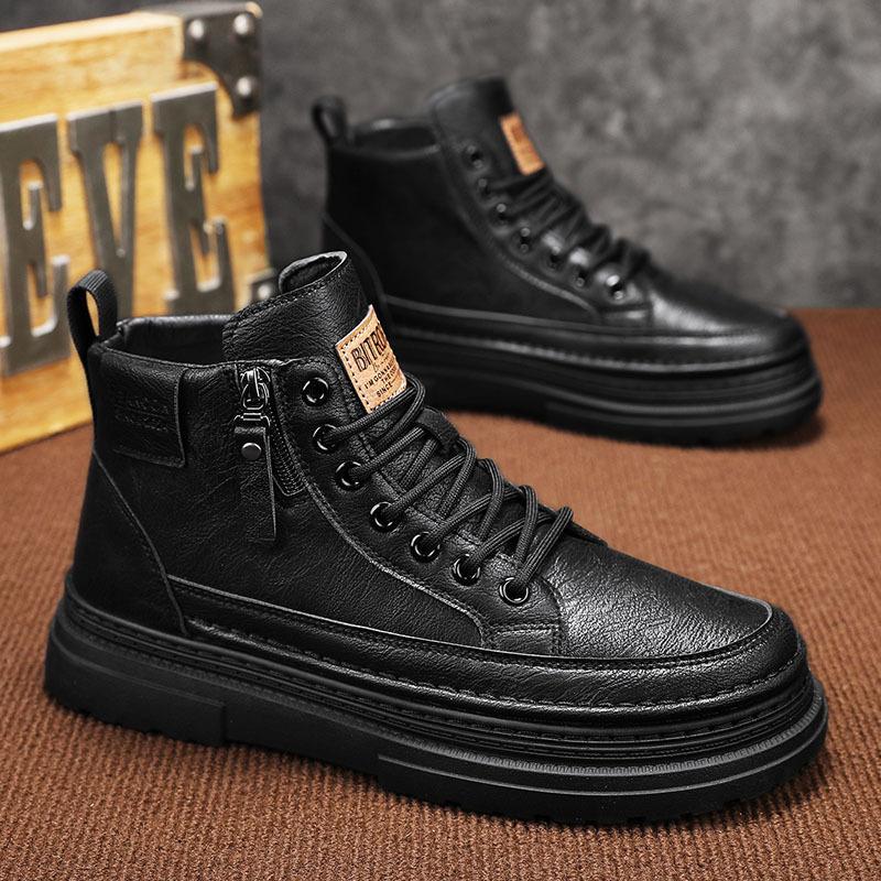 [Hot Sale] 2024 Winter Trend Men's Boots, Retro Men's Boots, British High Top Martin Boots