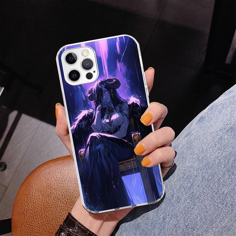 Albedo Overlord Anime Phnoe Case for Iphone 17 Air 16 11 12 13 Mini 14 Plus 15 Pro Max 7 8E SE 2020 16ProMax Phone Cover Coque 1