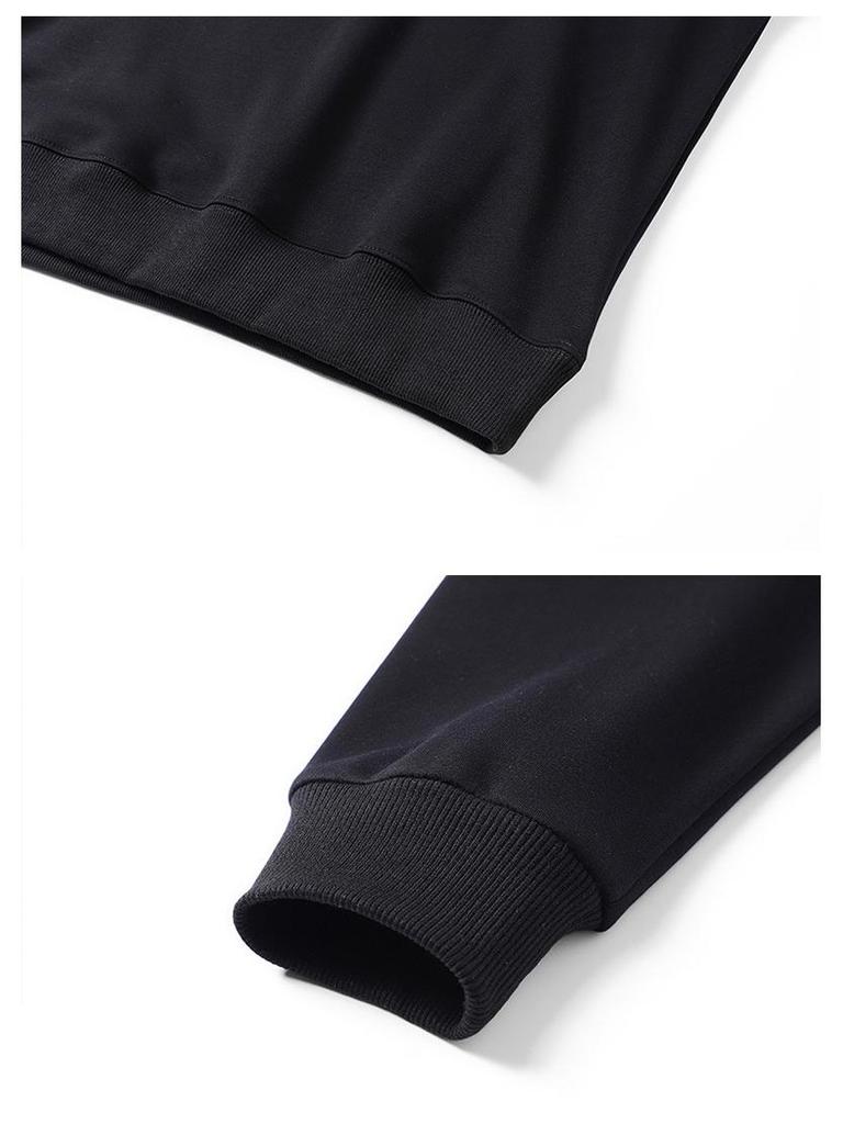 Unisex Cotton Hoodie: Solid Color, Loose Fit, Plus Size, Casual Sports, Long Sleeve, M-8XL