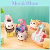 Cute Plush Cat Keychain With Soft Pp Cotton Filling Available In Multiple Colors