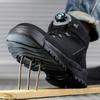 Rotating Buttons Indestructible Shoes Work Sneakers Safety Shoes Men Steel Toe Boots Puncture-Proof Protective Shoes Work Boots