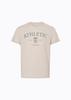 LIMELIGHT APPAREL Athlete Standard Fit Athletic Logo T-Shirt (Sand/Grey)