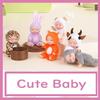 CuteBaby Baby Dolls, Mini Baby Dolls, Set of 6, Reborn Dolls, Cute, Adorable, Animal Costumes, Dress-Up, Gift, Ages 5 and Up, Set C