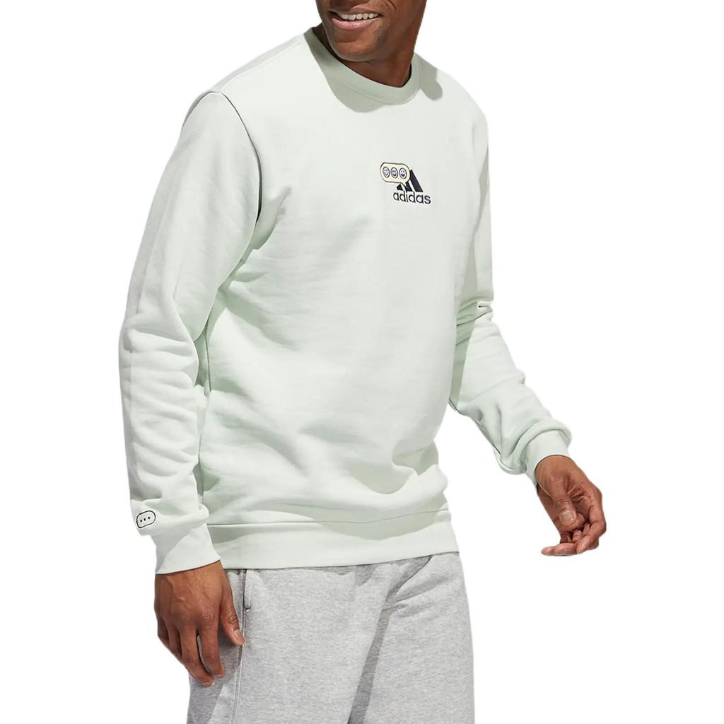 Adidas Sweatshirts Men's Green Crew Neck Moderate Regular HK6748