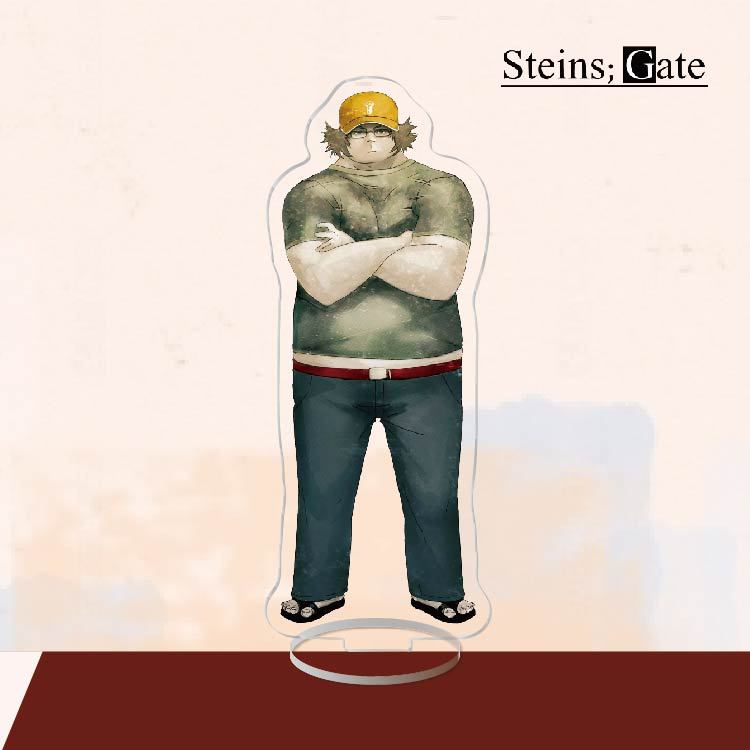Anime Acrylic Stand Action Figure Toy Steins Gate PVC Acrylic Okabe Rintarou Desktop Stand Model Toy Gift