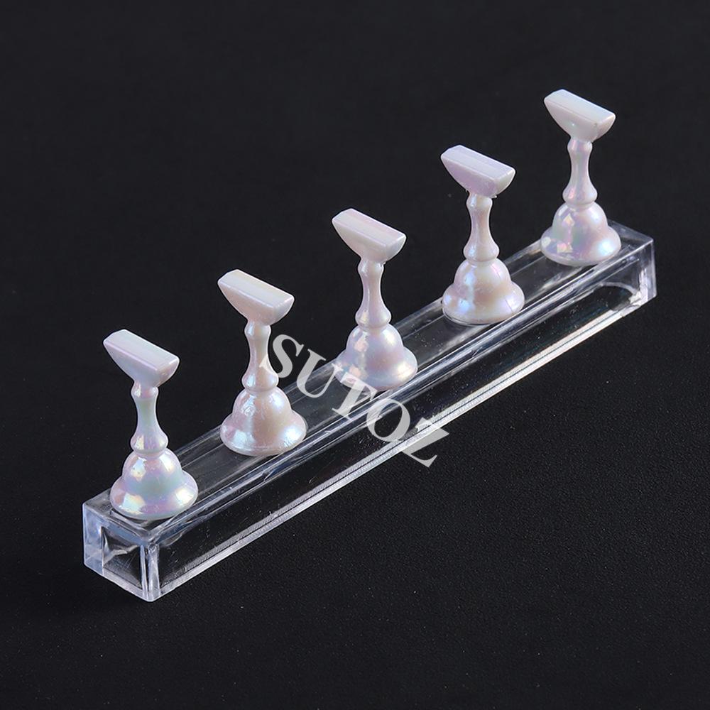 Nail Art Practice Tray with Strong Magnet and Wearable Crystal Pieces