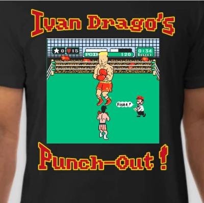 Ivan Drago Punch-Out Parody T-shirt by Evulian