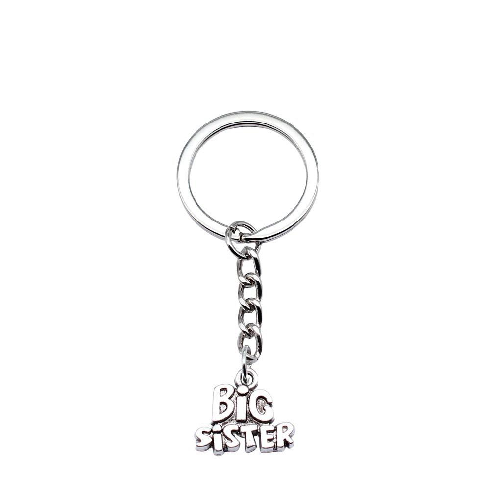 28mm Key Ring Text Tags Friendship Minimalist Jewelry Components QY049