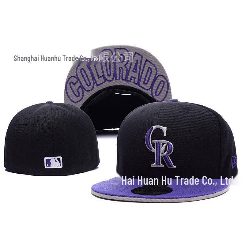 Colorado Rockies MLB Flat Brim Embroidered Baseball Cap