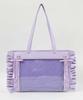 WEGO Sparkling Frilled Ita Decorative Clear Perfect for and Live Gift for Size Light Purple Lace-Up Bag, Bag, Bag, Multi-functional, Oshikatsu,