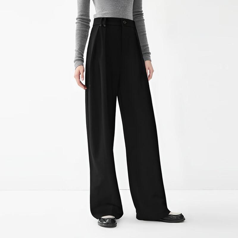 Women's Autumn/Winter 3D Cut Wide-Leg Trousers