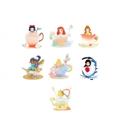 52TOYS BLINDBOX Princesa Disney D Série Bebê Caixa Doce Xícara de Chá 6 Peças