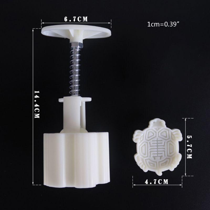 50g for Turtle Cookie Cutter Stamp Moon Cake Mold Hand Press Autumn Festival