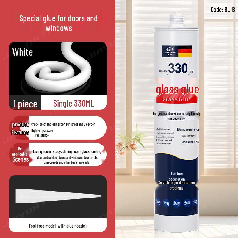 Silicon Negru Impermeabil Etanșant pentru Ferestre și Uși pentru Chituire Margine Goluri, Adeziv Sticlă Anti-Mucegai