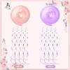 32Pcs Butterfly Party Decorations, Butterfly Hanging Swirl Decorations Pink and Purple Hanging Butterfly Decorations for Spring Summer Garden