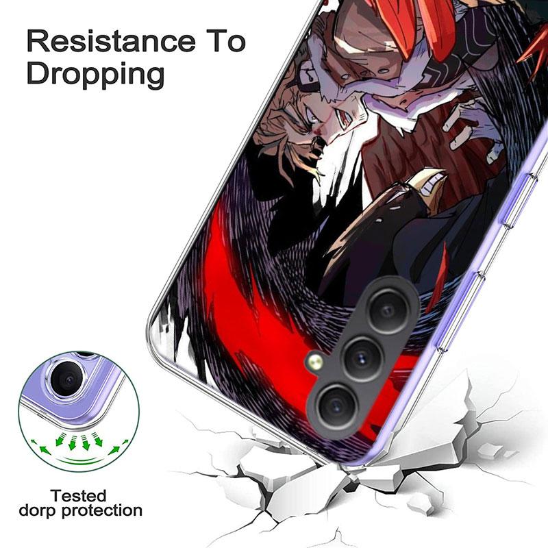 Anime MHA Hawks BNHA Phone Case for Samsung A17 A37 A57 A07 A16 A26 A36 A56 A06 A02S A12 A22 A32 A52S A04S A14 A24 A34 A54 A03 A