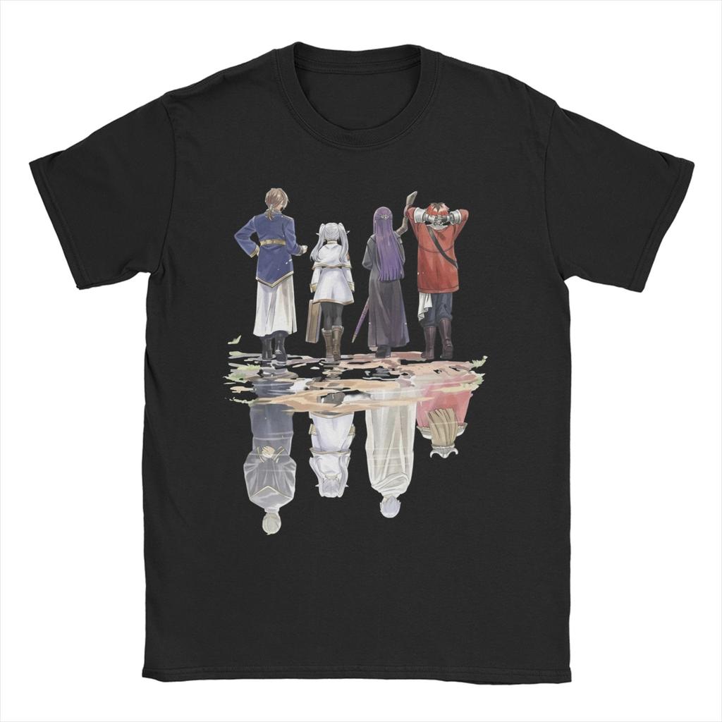 Unisex Women T-Shirt Frieren the quiet elf mage Hipster Cotton Tee Shirt Short Sleeve T Shirts O Neck Tops Gift Idea