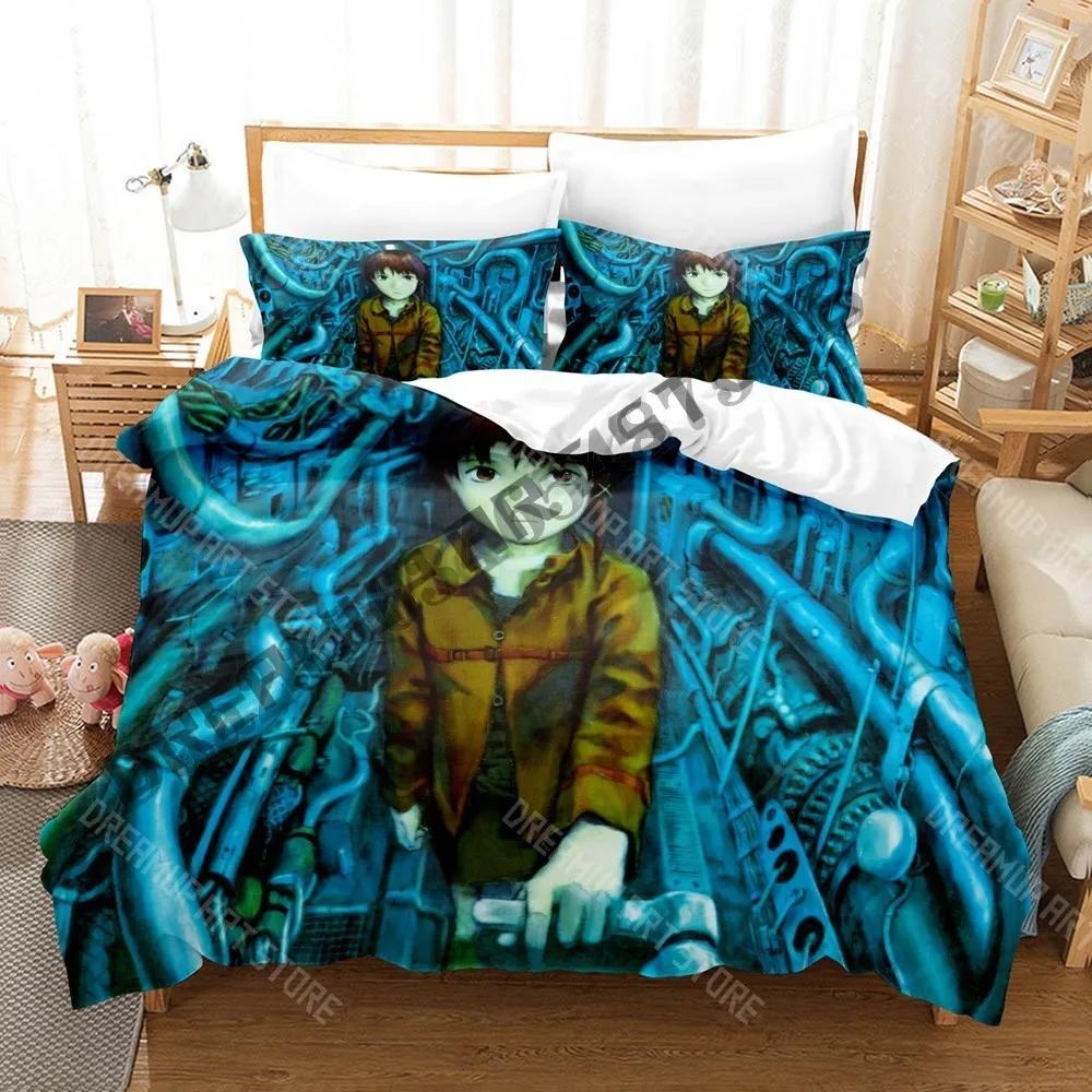3D Print Serial Experiments Lain Bedding Set Single Twin Full Queen King Size Bed Set Adult Bedroom Duvetcover Sets Anime Bad