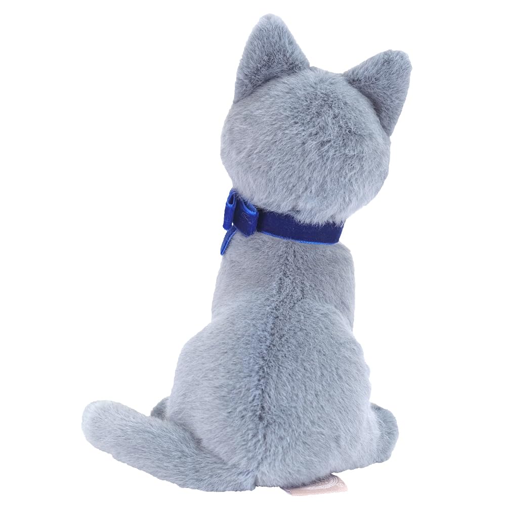 Sunlemon Jolly Gray Sitting 13 X 12 X 19 Cm Stuffed Animal Cat P-9052
