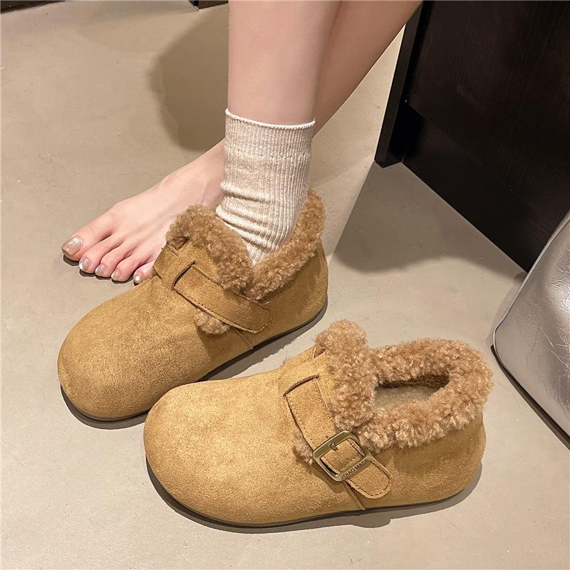 Damskie futrzane buty zimowe z grubą podeszwą podwyższające, lekkie, pikowane, ciepłe, antypoślizgowe, do noszenia na co dzień, trampki, buty futrzane bawełniane