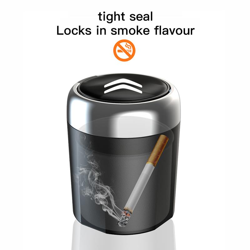 1 car portable LED ashtray automatic indicator light ashtray For Citroen C4 C3 C2 C1 C5 DS3 Berlingo Xsara Grand Picasso Jumper
