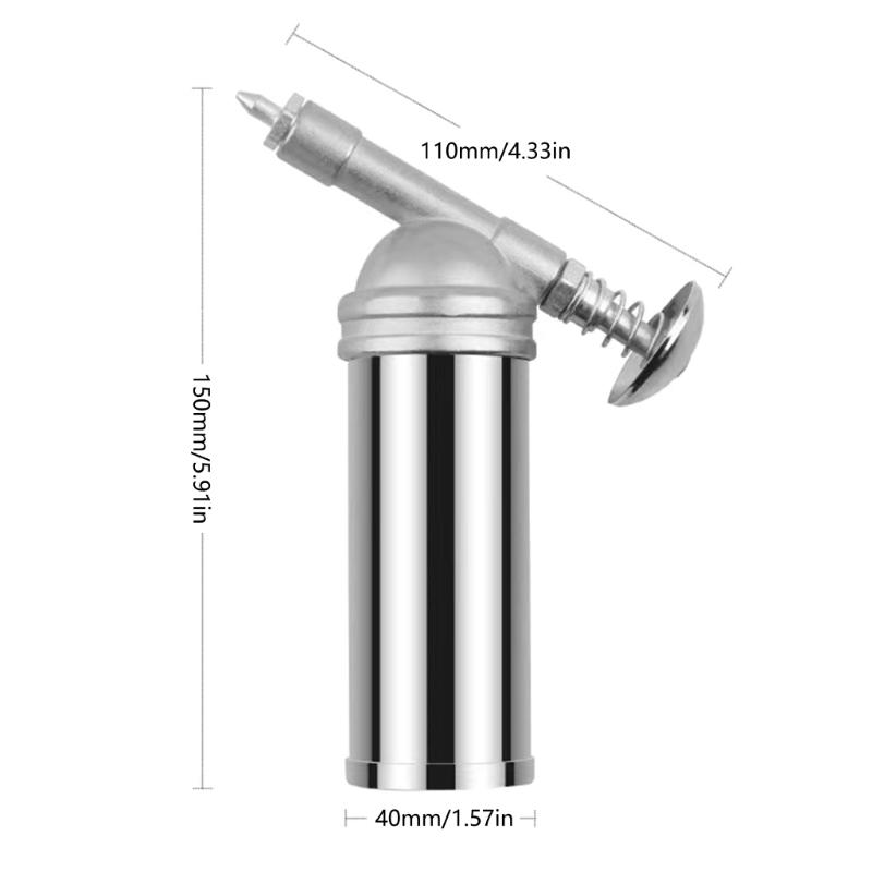 Ergonomic Handheld Grease Guns 80CC Handheld Lubrication Pressure Oiler for Professional Excavators Operators Mechanic