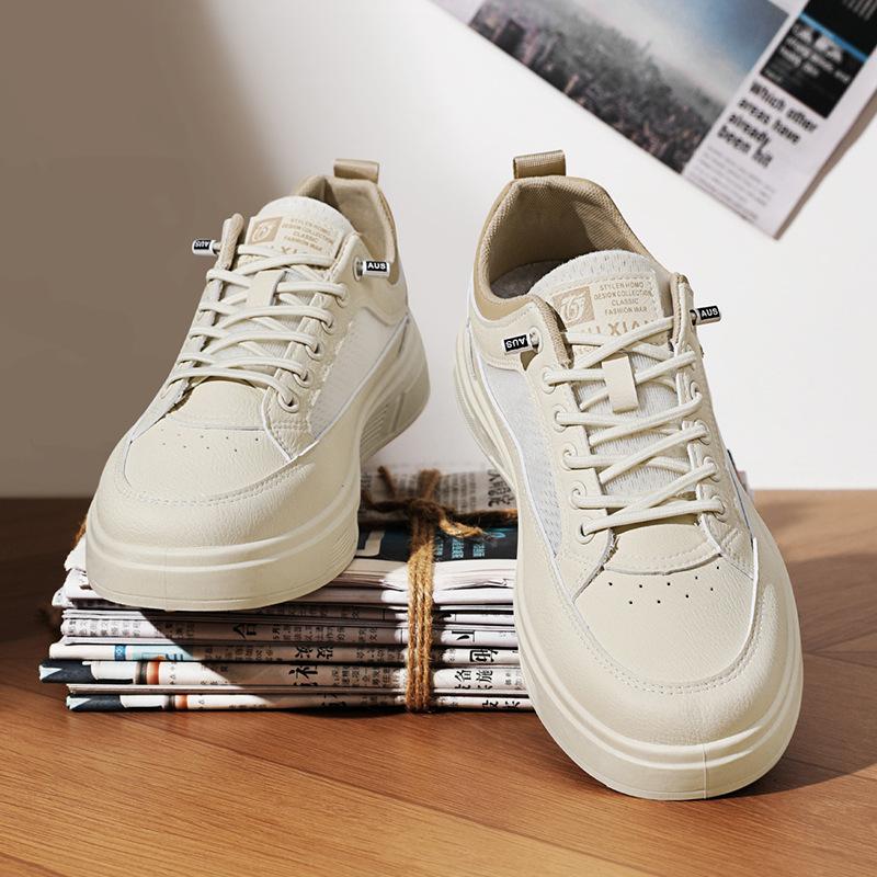 

Men s 25 seasons can wear new comfortable lace-up fashion trend versatile daily round head men s injection molded board shoes 44