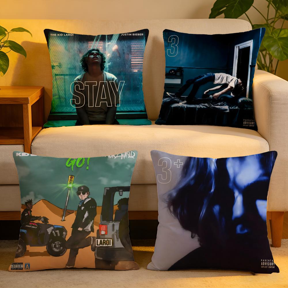 Cushion Cover Linen SkinFriendly Soft Decorative Case For Sofa Home Decor Singer The Kid LAROI Pillow Cover