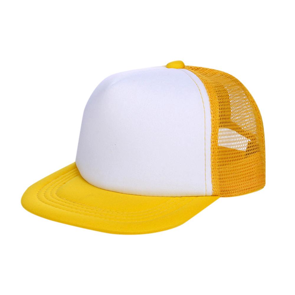 Baseball Cap Adjustable Mesh Sun Hat Snapback for Boys Girls Kids Teens Youth