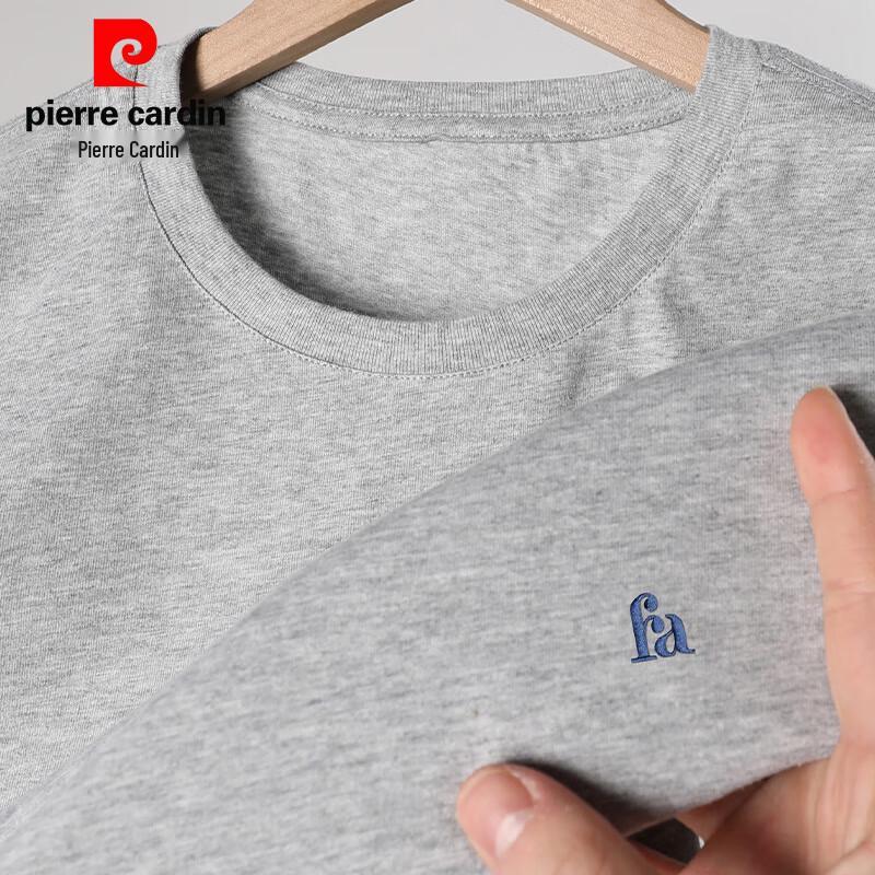 Pierre Cardin Men's Embroidered Cotton Short-Sleeve T-Shirt