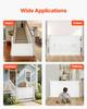 Retractable Baby Gate, Extends To 1450 Mm Wide, 980 Mm Tall, with Security Lock, Easy To Use, Walk Through Without Tripping, Mesh Dog Gate for Stairs,