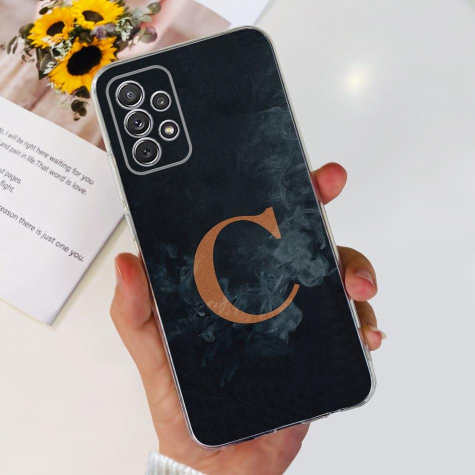 For Samsung Galaxy A52s 5G Case Samsung A52 4G 5G Cute Letter Soft Silicone TPU Phone Back Cover For SamsungA52 A 52 52S 5G