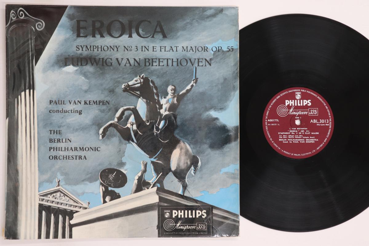 

LP Record PAUL VAN KEMPEN, BERLINER PHILHARMO - Eroica Symphony No 3 In E Flat Majo ABL3013 Philips 1954 UK Classical Used