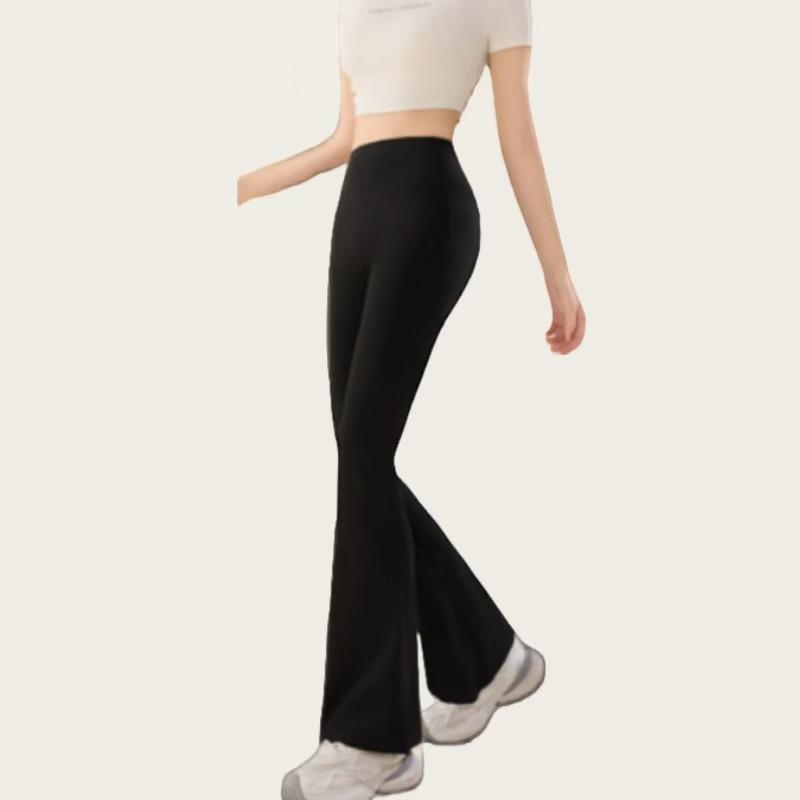 

Versatile micro-horn yoga wide-leg pants nude high waist hip lift S