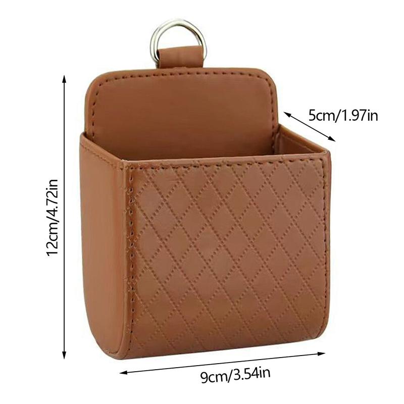 1Pc Car Organizer Storage Bag Air Outlet Mount Multi-color PU Leather Glasses Box Phone Bracket Stand Auto Accessoires Interior