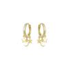 Boucles D'oreilles Saifily Argent 925 Plaqué Or Jaune 18 Carats