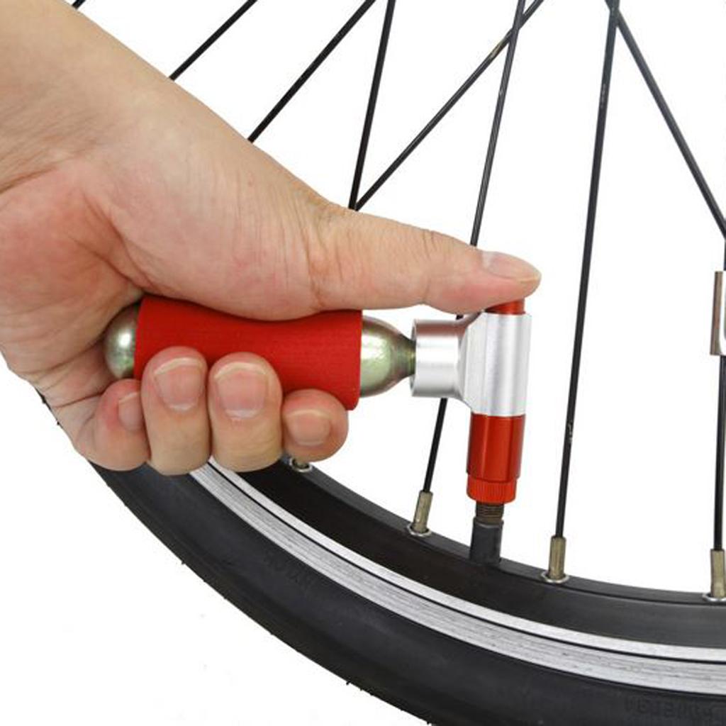 High Pressure Mini Bike Pump Aluminium CO2 Inflator Bicycle Tire Air Pump for Quick Inflation Road MTB