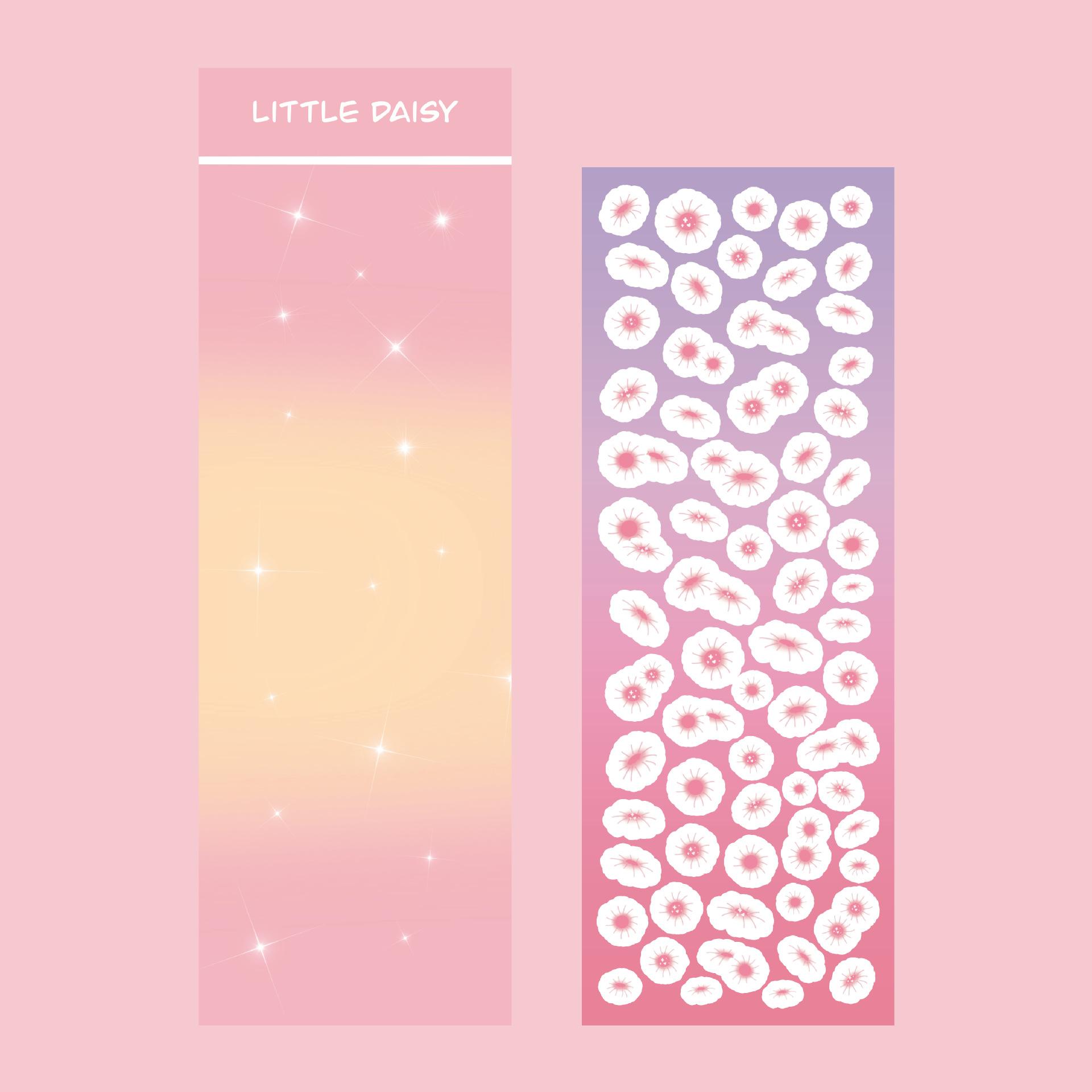 Наклейка с ромашкой в корейском мультфильме gooka hand account DIY декоративная наклейка — фото 7