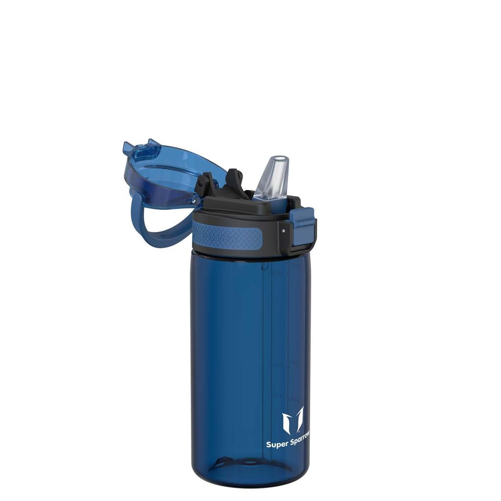Super Sparrow Water Bottle - 500ml - Made in USA with Tritan BPA-Free Straw - Ideal for Sports, School, Baseball, Outdoor Activities, Camping, and
