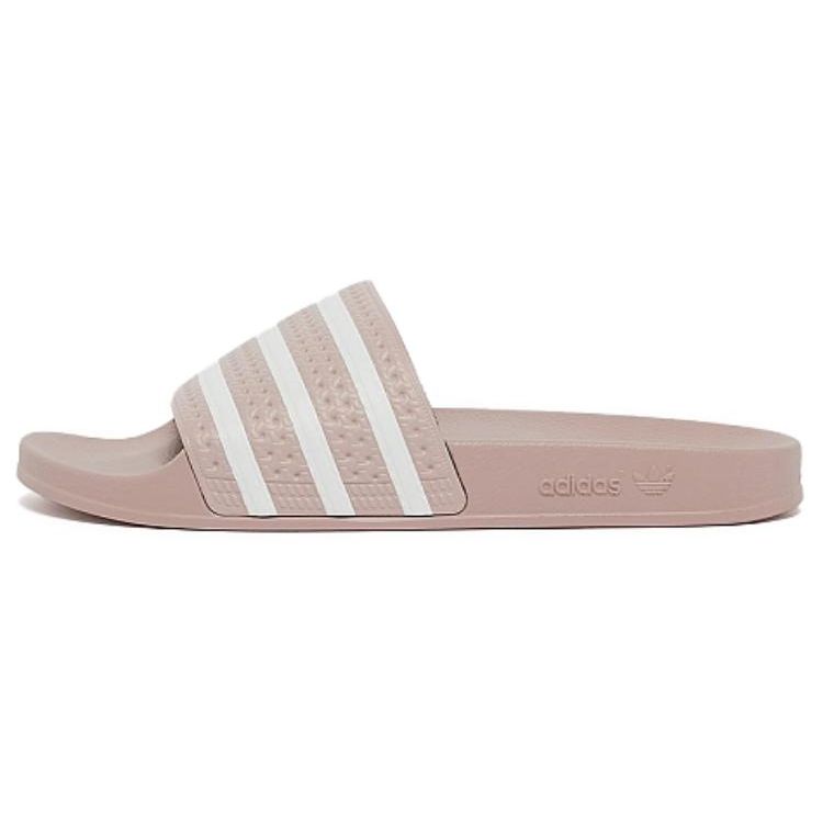 Adidas Originals Adilette Thick Sole Outdoor One-Piece Comfortable Durable Rubber Bottom Anti-Wear Slide Sandals Unisex Sandals Pink IG0487