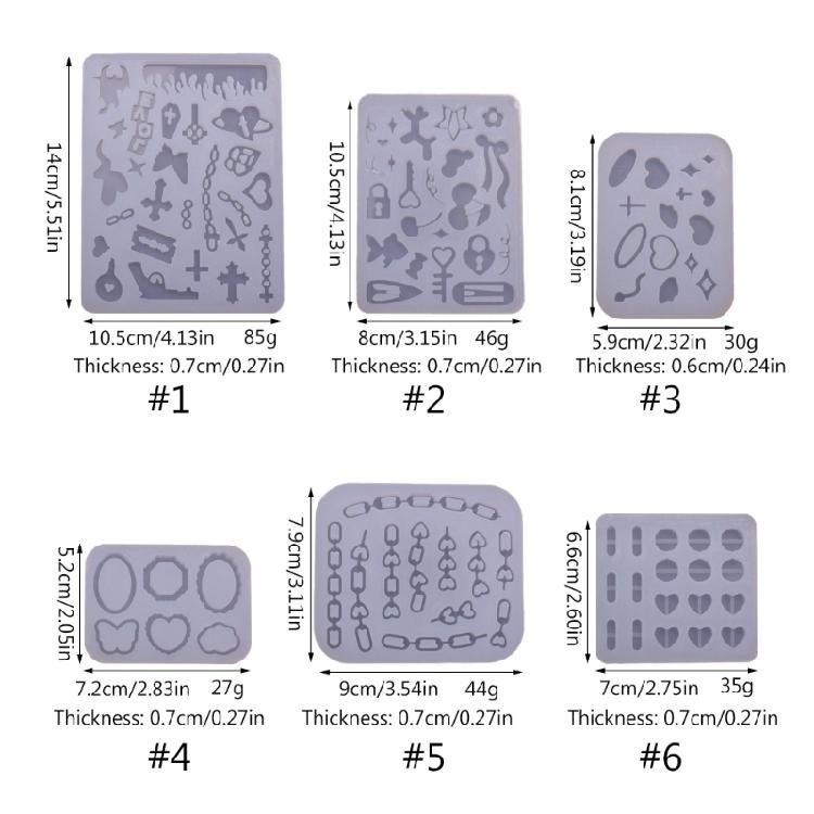 Creative Quicksand Crafting Silicone Molds Jewelry Part Making Molds Epoxy Resin Art Moulds Silicone Art Supplies