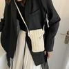 Yogodlns Borsa a Tracolla Piccola da Donna Moda Colore Solido Intrecciata Vuota Leggera in Paglia Intrecciata Borsa a Spalla